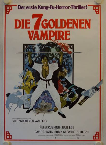 Seven Golden Vampires original release german movie poster